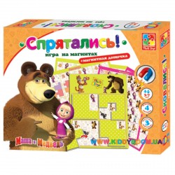 Игра на магнитах Маша и медведь Спрятались Vladi Toys VT3304-09